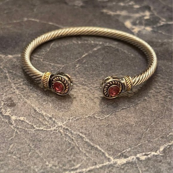 Twisted Cable Bracelet Stainless Pink - Picture 3 of 3